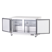 Arctic Air AUC60F 61.25" W Two Door Stainless Steel Freezer Work Top Counter