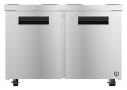 Hoshizaki UF48A-01 48"W Two-Section Solid Door Undercounter Freezer