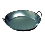 Matfer Bourgeat 062053 17-3/4" Dia. Steel Round Paella Pan