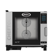 Unox XAVC-06FS-EPR 12 Hotel Size Pan Right-to-Left Door Opening Electric ChefTop MIND.Maps Plus Combi Oven - 208-240 Volts