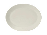 Tuxton AMU-022 Ceramic Pearl White Oval Platter (1 Dozen)