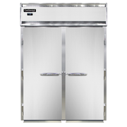 Continental Refrigerator DL2FI-SS 68.5"W Two-Section Solid Door Roll-In Designer Line Freezer - 115/208-230 Volts