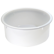 Matfer Bourgeat 510532 18-7/8"W White Round Polyethylene Dough Container