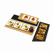 Cal-Mil 1530-616-13
 Composite
 Black
 Rectangular
 Flat Bread Serving/Display Board