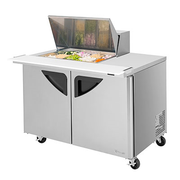 Turbo Air TST-48SD-12M-N 48.38" W Two-Section Two Door Super Deluxe Sandwich/Salad Mega Top Unit