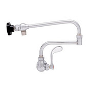 Fisher 56219 11" Control Swing Spout With 13" Double-Jointed Assembly Wall Mount Brass Single Hole Faucet