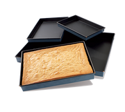 Matfer Bourgeat 331311 11.88" L x 7.88" W x 1.38" H Rectangle Exopan Sponge Cake Pan