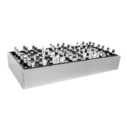 Glastender IDU-24X42 Stainless Steel Ice Display Unit - 42"W x 24"D x 7"H