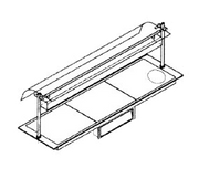 Piper Products D36050 Berkeley Hotplate 73-1/2" Long X 22" Deep Drop-In