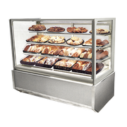 Federal Industries ITD6034-B18 60" W Italian Straight Glass Non-Refrigerated Display Case