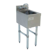 Advance Tabco SL-HS-12-X 12" W x 18" D Stainless Steel 1 Bowl Special Value Underbar Basics Hand Sink