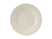 Tuxton HEA-091 9" Ceramic American White/Eggshell Round Plate (2 Dozen Per Case)