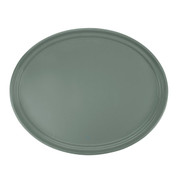 Cambro 2500107 19.25" Gray Oval Serving Camtray