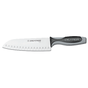 Dexter V144-7GE-PCP 7" Duo-Edge V-Lo (29273) Duo-Edge Santoku Chef's or Cook's Knife with Soft-to-the-touch Handle