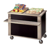 Piper Products 2-ST Stainless Steel Elite Utility Serving Counter Mobile Modular Open Cabinet Base