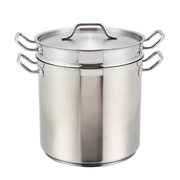 Winco SSDB-8 8 Qt Aluminum & Stainless Steel Double Boiler