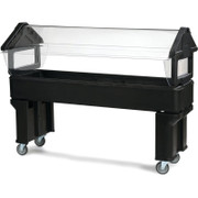 Carlisle 660603 72-1/4"W Black SixStar Portable Food Bar