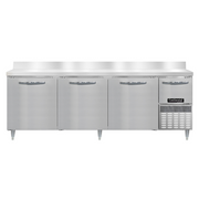 Continental Refrigerator DRA93NSSBS 93"W Four Door Stainless Steel Designer Line Refrigerated Base Worktop Unit With 6"H Backsplash