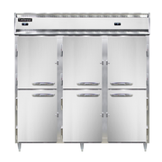 Continental Refrigerator DL3RFF-PT-HD 78" W Three-Section Solid Door Pass-Thru Designer Line Refrigerator/Freezer