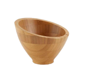 American Metalcraft BAMSL52 5" 8 Oz. Bamboo Round Bowl