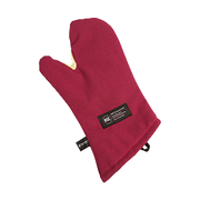 San Jamar KT0215 15" Red Cool Touch Flame Conventional Style Oven Mitt