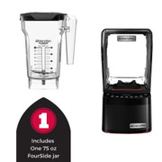 Blendtec S885C2901-A1DA1A 75 Oz. Black FourSide Jar Stealth 885 Countertop Blender Package - 120 Volts