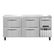 Continental Refrigerator RA68N-D 68"W Four Drawer and One Door Stainless Steel Refrigerated Base Worktop Unit