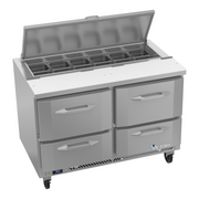 Victory VSPD48HC-12-4 48" W Two-Section Four Drawer UltraSpec Series Sandwich Prep Table