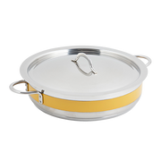 Bon Chef 60030CFYELLOW 6 Qt. Stainless Steel Classic Country French Pot