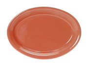 Tuxton CNH-1352 Ceramic Cinnebar Oval Platter (6 Each Per Case)