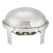 Winco 603 8 Qt. Oval Stainless Steel Frame Madison Chafer