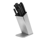 Dexter SB-8 BLOCK ONLY Stainless Steel Knife Block Only - 1 Set