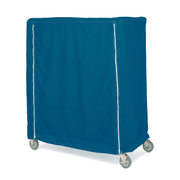 Metro 21X48X74Cmb Metro Cart Cover 48"W Vinyl-Nylon Coated With Pvc Zipper Mariner Blue