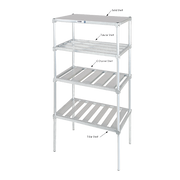 Channel TA2448 Shelf Tubular 48"W Aluminum Construction