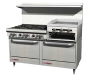 Southbend 4607AD-2RR-NG 60.75" Natural Gas Ultimate Restaurant Range - 270,000 BTU