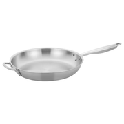 Winco TGFP-14 14" Stainless Steel and Aluminum Tri-Gen Induction-Ready Fry Pan