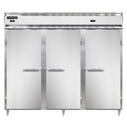 Continental Refrigerator DL3RRFES 85.5" W Three-Section Solid Door Reach-In Designer Line Refrigerator/Freezer
