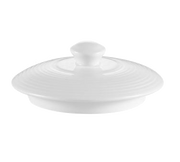 CAC China HMY-121-LID 4" Dia. Super White Porcelain Round Harmony Lid Only (3 Dozen Per Case)