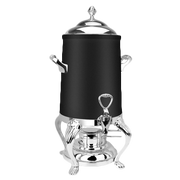 Eastern Tabletop 3205QAMB 5 Gal. Black Finish Stainless Steel Queen-Anne Coffee Urn