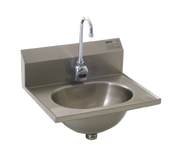 Eagle Group HSA-10-FE Hand Sink Wall Mount 13-1/2"W x 9-3/4" Front-to-Back x 6-3/4" Deep Bowl