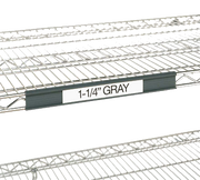 Metro 9990SL30 Super Erecta Slanted Label Holder 25" x 1-1/4" Gray Solid Plastic Holder