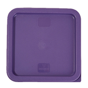 Winco PECC-68P 6 Qt. Purple Square Polythylene Container Cover