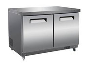 Beverage Air WTFD32AHC-2 32"W Two Drawer Stainless Steel Worktop Freezer With 4" Removable Backsplash