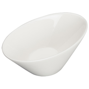 Winco WDP021-108 3 Oz. Porcelain Bright White Oval Dish (36 Each Per Case)