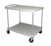 Metro BC2636-25G 27.69" W x 40.25" D x 36.88" H Gray Plastic Shelf myCart Series Utility Cart