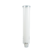 San Jamar C4160WH White Plastic 2-1/4" to 2-7/8" 16"L Water Cup Dispenser