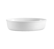 CAC China ODP-10 80 Oz. Super White Ceramic Oval Accessories Platter (1 Dozen)