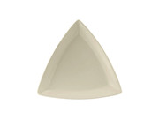 Tuxton BEZ-0728 Ceramic American White/Eggshell Triangular Plate (1 Dozen)