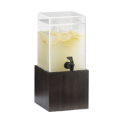 Cal-Mil 1527-1INF-96 1-1/2 Gallon Midnight Bamboo Beverage Dispenser Square