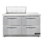 Continental Refrigerator SW48N8-FB-D 48" W Two-Section Four Drawer Sandwich Unit